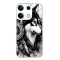 Coque taperso pour POCO X6 5G avec motif loup dreamcatcher protection antichoc personnalisée