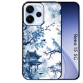 Coque noire taperso pour OPPO Reno 15 et F FS 5G avec motif japan art protection antichoc personnalisée