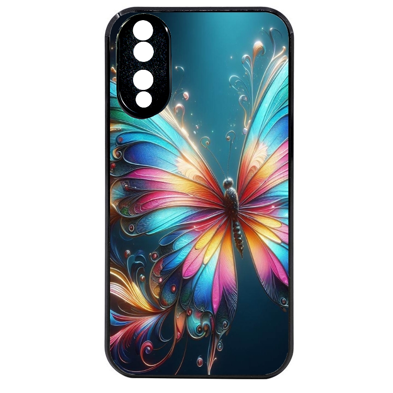 Coque noire taperso pour Honor 70 LITE 90 et LITE avec motif papillon arc protection antichoc personnalisée