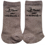 Chaussettes paillettes bronze motif atsem en vacances