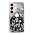 Coque taperso pour galaxy S23 et PLUS ULTRA FE avec motif tete de mort gamer beton protection antichoc personnalisée