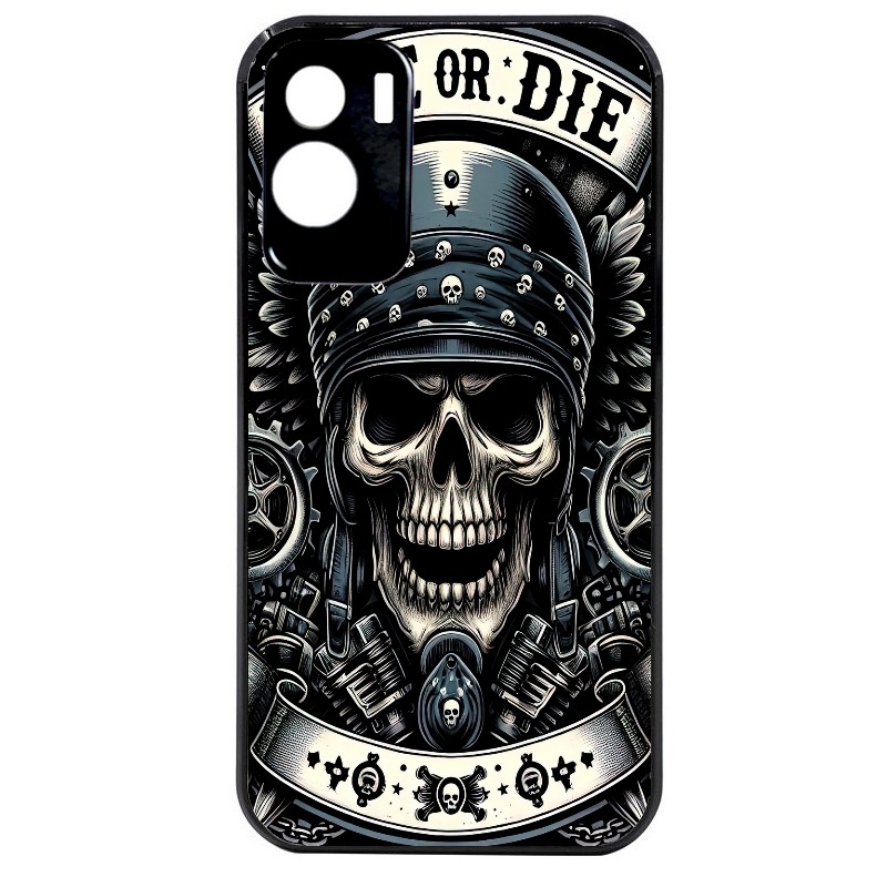 Coque noire taperso pour Honor 70 LITE 90 et LITE avec motif mort motard protection antichoc personnalisée