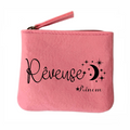 Porte monnaie personnalisé reveuse en feutrine en feutrine