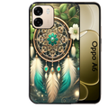 Coque noire taperso pour OPPO A6 A6X 4G et 5G avec motif dreamcatcher talisman protection antichoc personnalisée