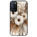 Coque noire taperso pour OPPO Reno 8 LITE avec motif dreamcatcher marguerite protection antichoc personnalisée