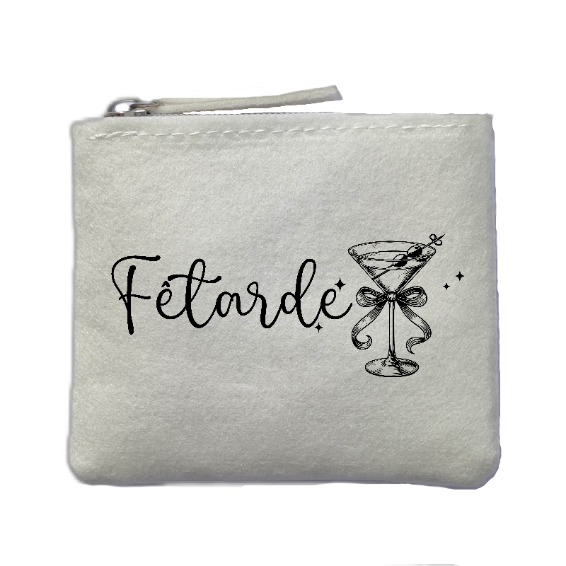 Chaussettes paillettes argent motif fétarde