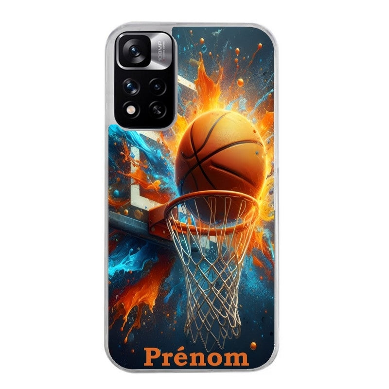 Coque taperso pour Redmi Note 12 4G 5G PRO 4G avec motif basket ball color personnalise protection antichoc personnalisée