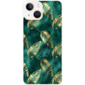Coque taperso pour Iphone 14 et PRO PLUS PRO MAX avec motif palmier vert protection antichoc personnalisée