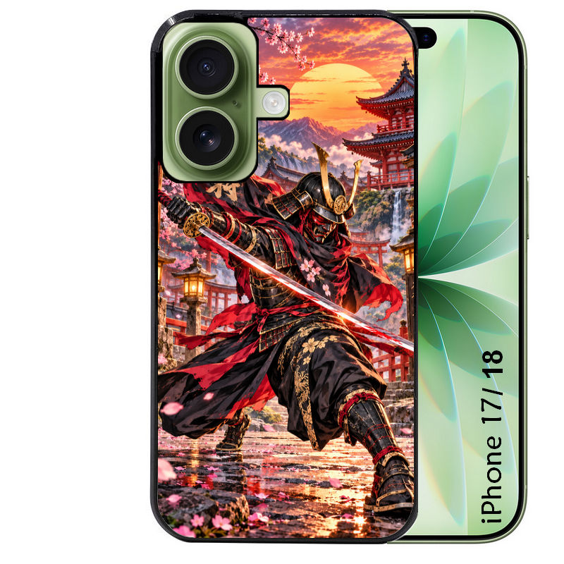 Coque pour Iphone 18 / PRO / PRO MAX / 18E samourai masque manga