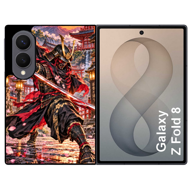 Coque pour Z FOLD 8 samourai masque manga