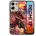 Coque pour Redmi 17 et 17C 4G 5G samourai masque manga
