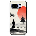 Coque pour Pixel 8A 9A 10A personnalisée samourai et temple
