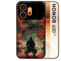 Coque noire taperso pour Honor 600 et 600 PRO avec motif samourai et katana protection antichoc personnalisée