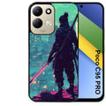 Coque pour POCO C95 PRO samourai cerisier
