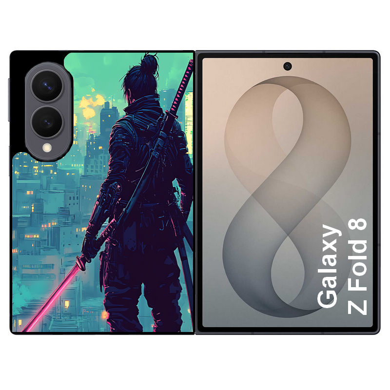 Coque pour Z FOLD 8 samourai cerisier