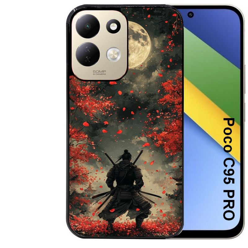 Coque pour POCO C95 PRO samourai New York