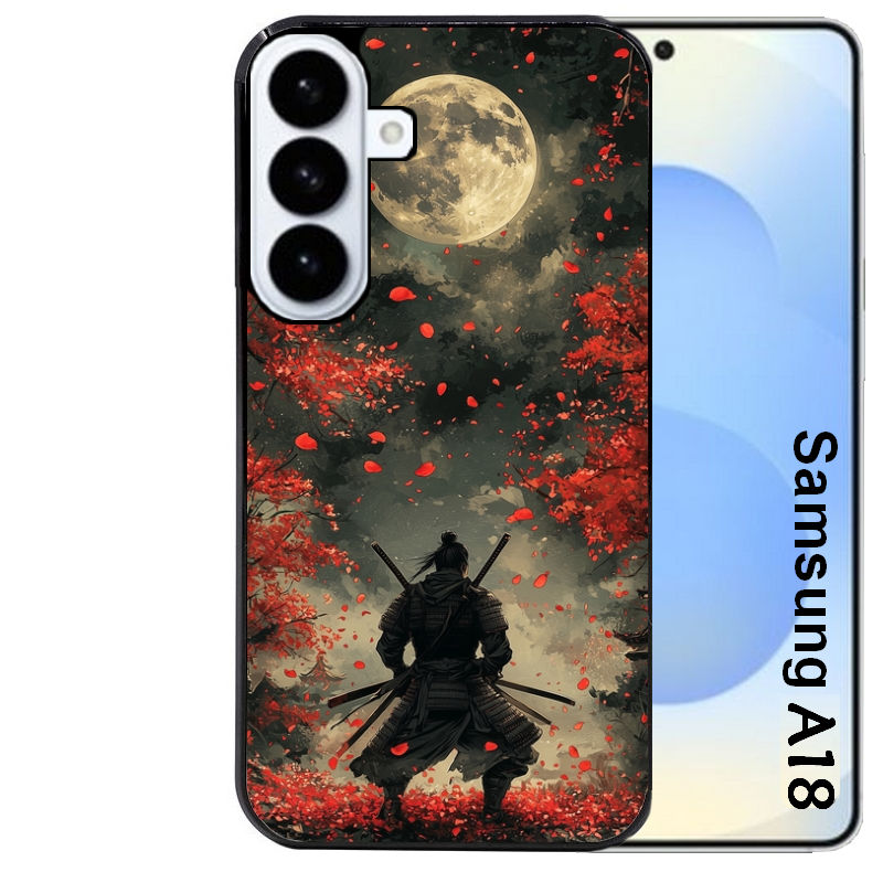 Coque pour Galaxy A08 A18 A28 A38 A58 samourai et katana