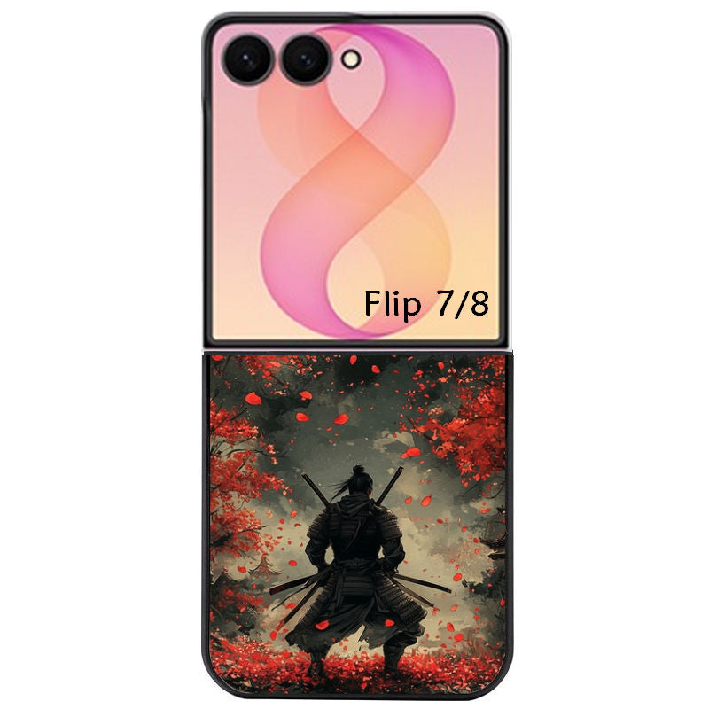 Coque pour Z FLIP 6 7 8 samourai et katana