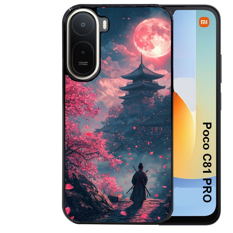 Coque pour POCO C81 PRO samourai et katana