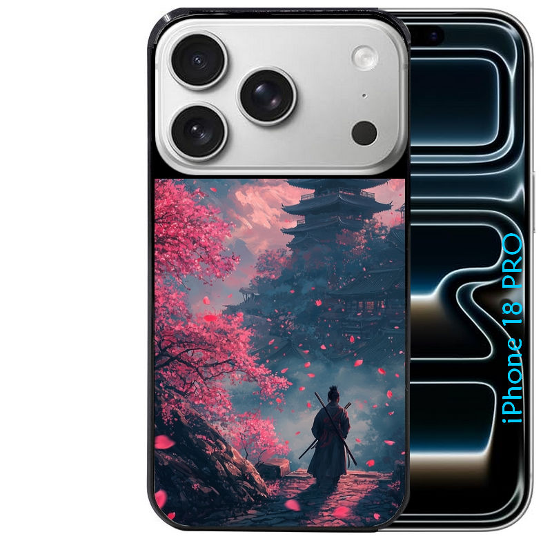 Coque pour Iphone 18 / PRO / PRO MAX / 18E samourai et katana