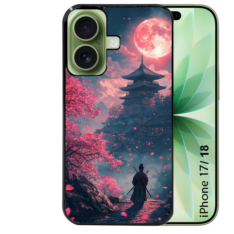 Coque pour Iphone 18 / PRO / PRO MAX / 18E samourai et katana