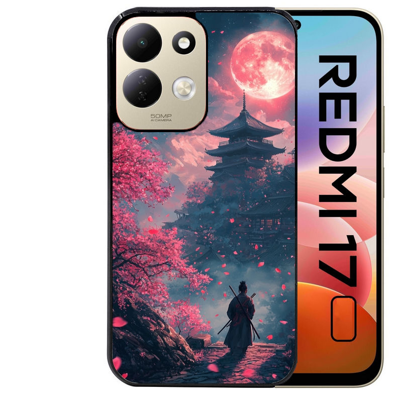 Coque pour Redmi 17 et 17C 4G 5G samourai et katana