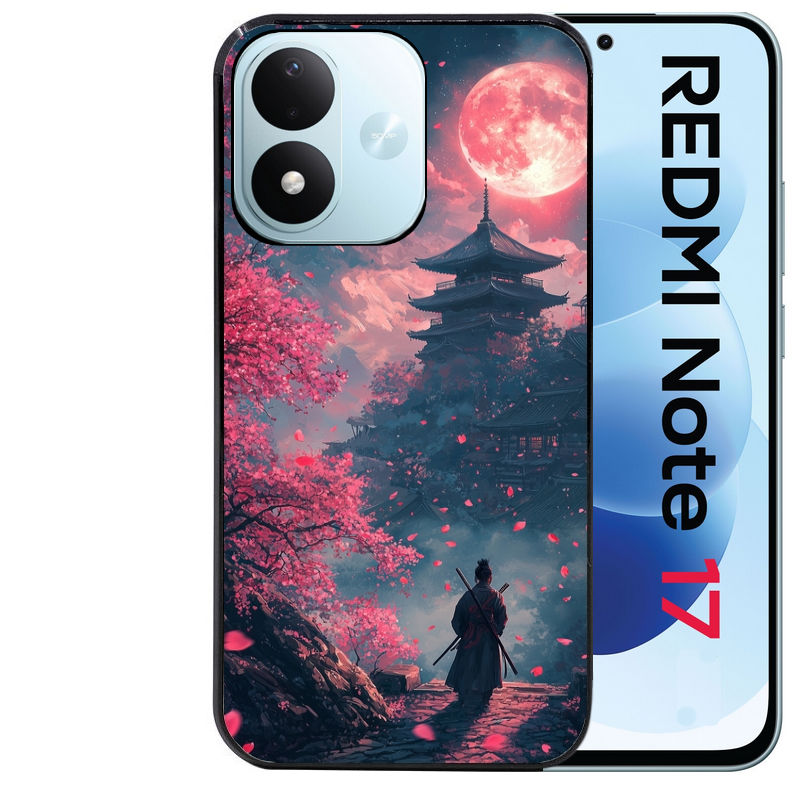 Coque pour Redmi Note 17 et PRO 4G 5G Max samourai et katana