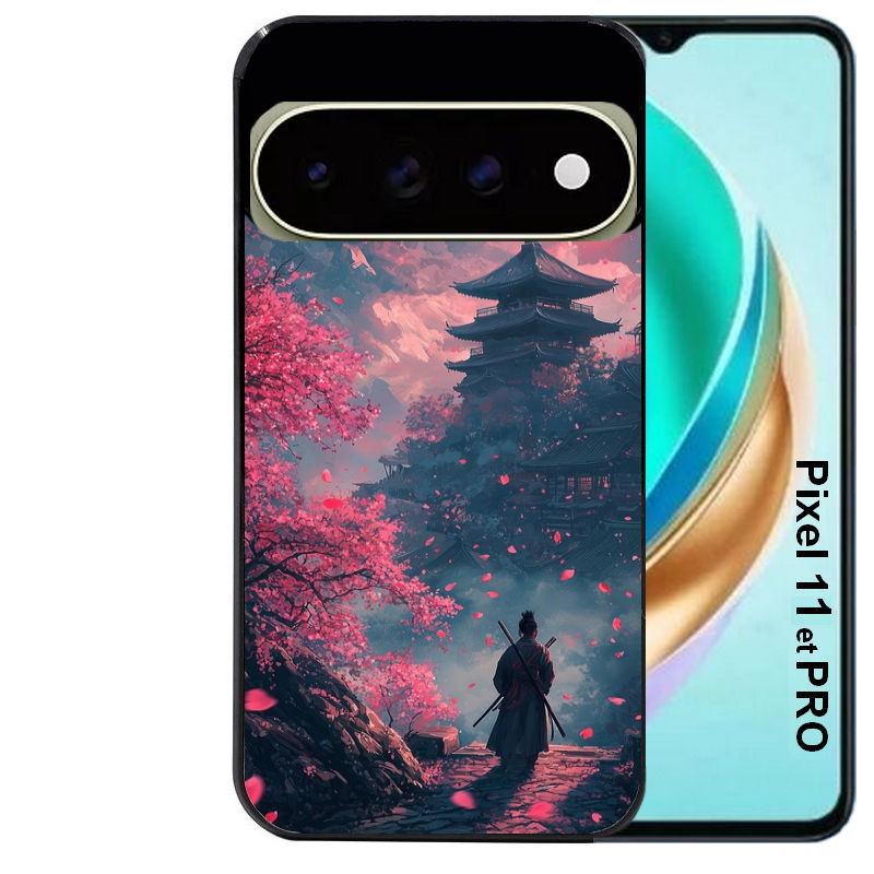 Coque pour Pixel 10 / 11 / PRO / XL samourai et katana