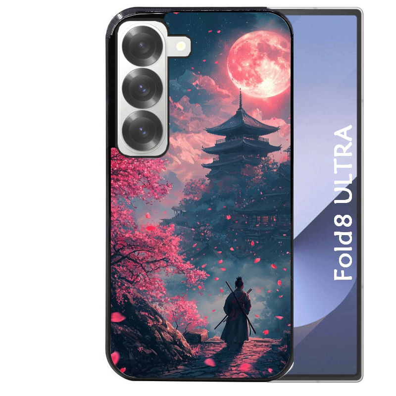 Coque pour Z Fold 8 / ULTRA samourai cerisier