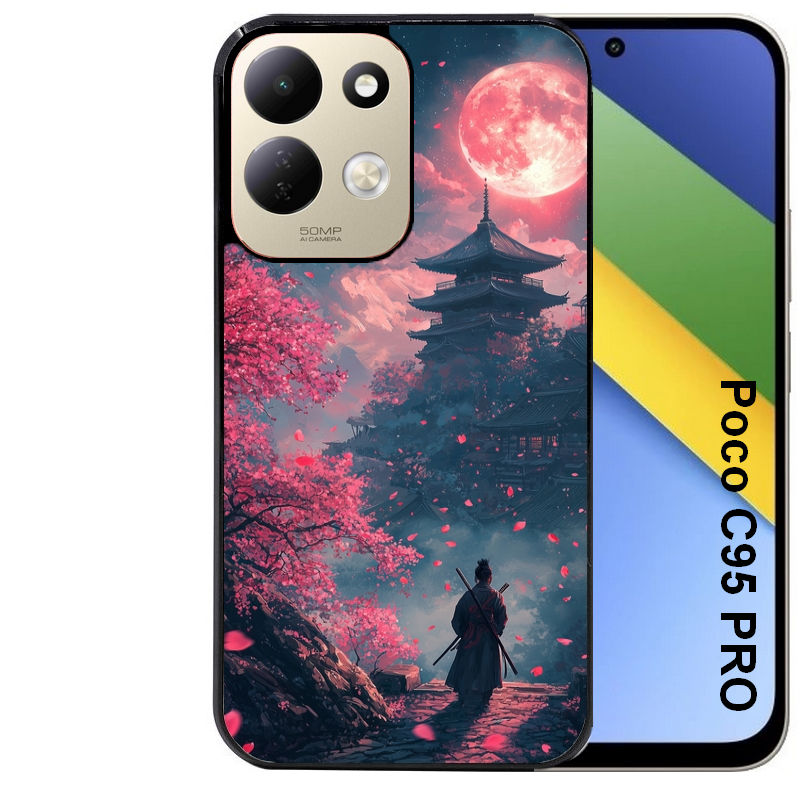 Coque pour POCO C95 PRO samourai et katana