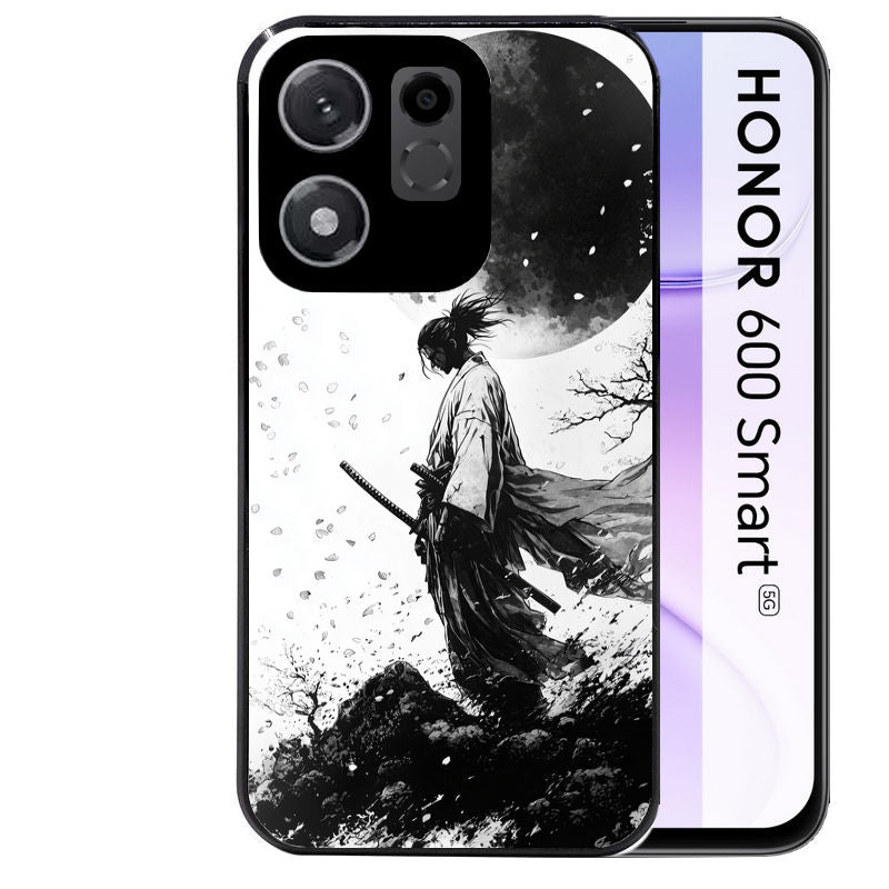 Coque pour Honor 600 SMART samourai et lune