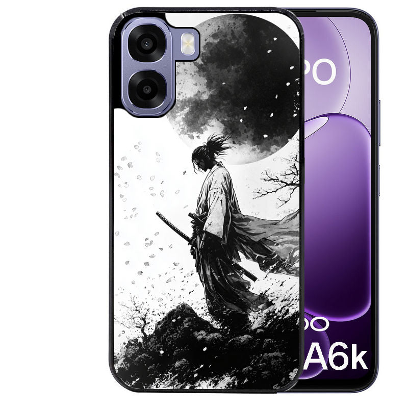 Coque pour Oppo A6 A6 A6K samourai et lune