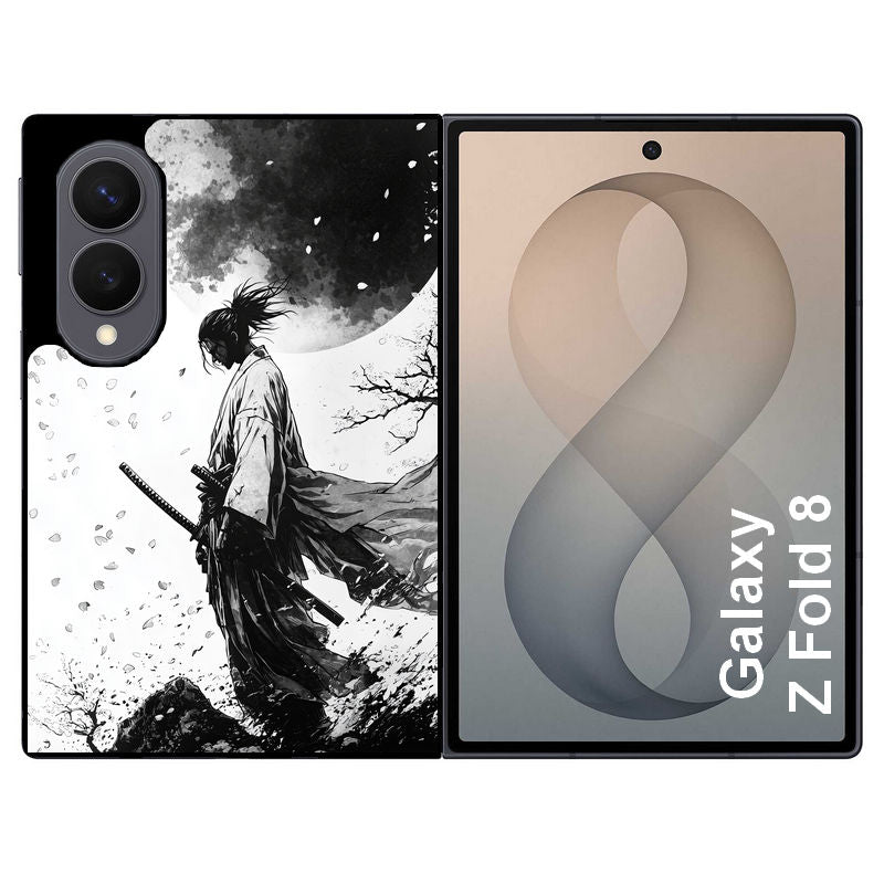 Coque pour Z FOLD 8 samourai et lune