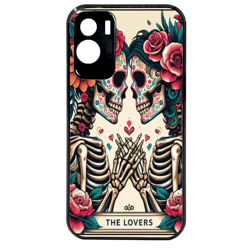 Coque noire taperso pour Honor 70 LITE 90 et LITE avec motif tete de mort lovers protection antichoc personnalisée