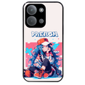Coque noire taperso pour POCO C85 avec motif anime casquette personnalise protection antichoc personnalisée
