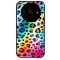 Coque noire taperso pour Redmi A3 avec motif leopard arc protection antichoc personnalisée