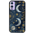 Coque noire taperso pour OnePlus 9 et 9 PRO avec motif lune et etoile protection antichoc personnalisée
