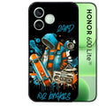 Coque noire pour Honor 600 LITE avec motif skate board protection antichoc personnalisée