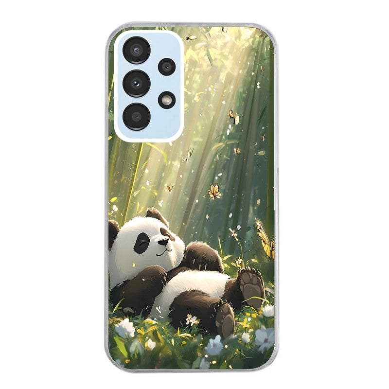 Coque taperso pour Galaxy A13 4G et 5G A23 A53 avec motif panda bambou protection antichoc personnalisée