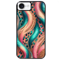 Coque noire taperso pour Iphone 17 17E AIR MAX PRO avec motif effet fourrure leopard 2 protection antichoc personnalisée