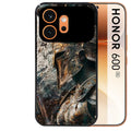 Coque noire taperso pour Honor 600 et 600 PRO avec motif spartan guerrier protection antichoc personnalisée
