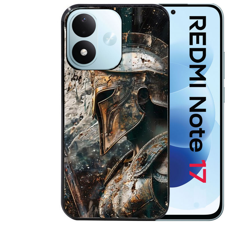 Coque pour Redmi Note 17 et PRO 4G 5G Max spartan guerrier