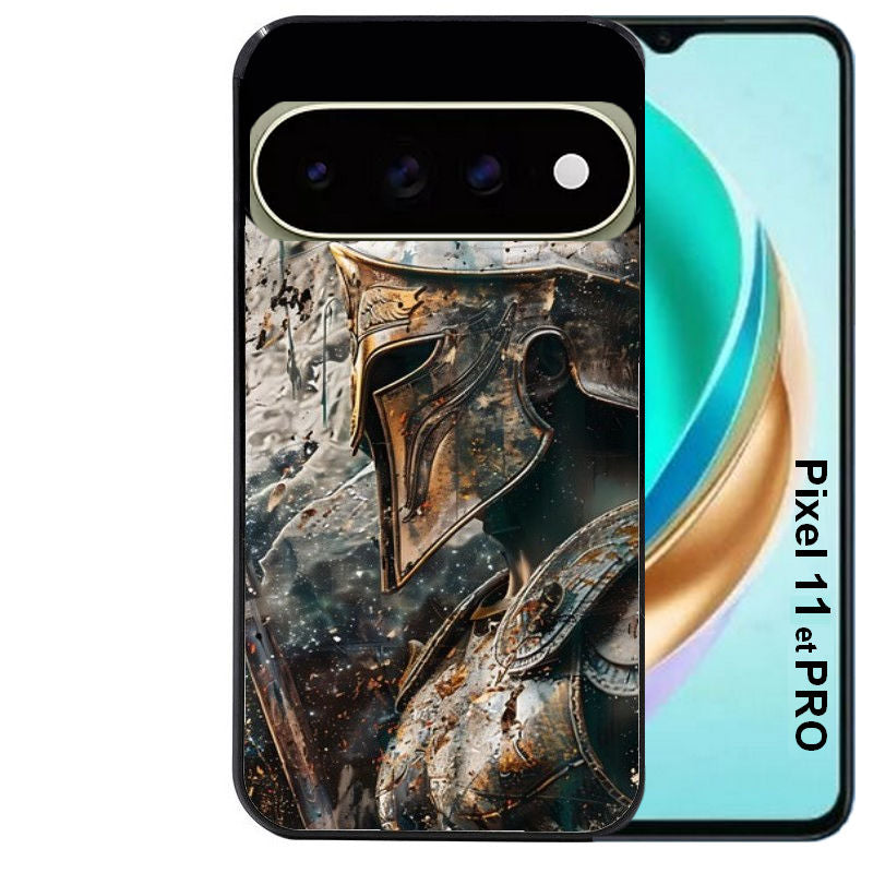 Coque pour Pixel 10 / 11 / PRO / XL spartan guerrier