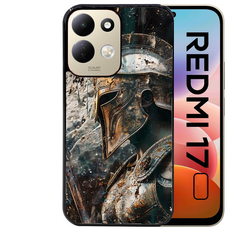 Coque pour Redmi 17 et 17C 4G 5G spartan guerrier