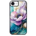 Coque noire taperso pour Iphone 17 17E AIR MAX PRO avec motif marbre fleur protection antichoc personnalisée