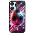 Coque noire taperso pour Honor X7A avec motif foot etoile personnalisee protection antichoc personnalisée