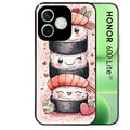 Coque noire pour Honor 600 LITE avec motif sushi kawai anime protection antichoc personnalisée