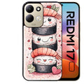 Coque pour Redmi 17 et 17C 4G 5G sushi kawai anime
