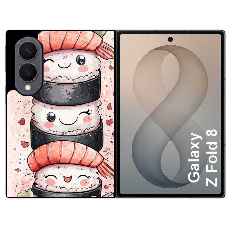 Coque pour Z FOLD 8 sushi kawai anime