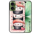 Coque pour Iphone 18 / PRO / PRO MAX / 18E sushi kawai anime